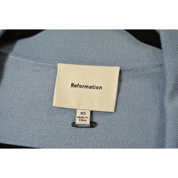 NEW, REFORMATION Lucas Relaxed Regenerative Merino Polo Sz XS #S8178 - Picture 5 of 7